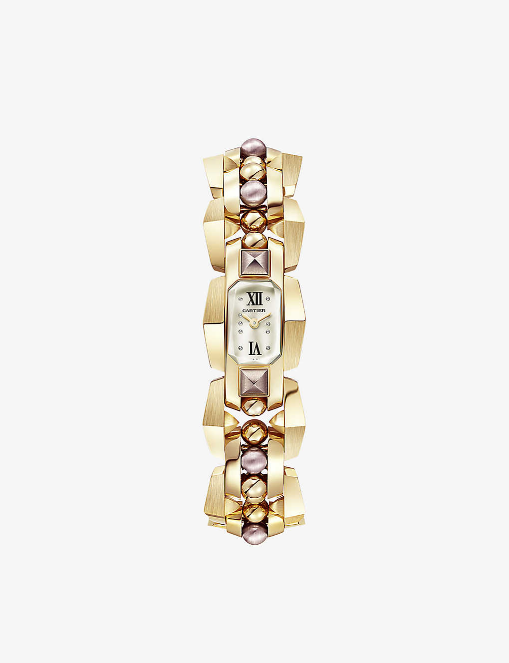 Cartier Womens Yellow Gold Crwgmb0002 Clash [un]limited 18ct Yellow-gold And Violet-gold Quartz Watc