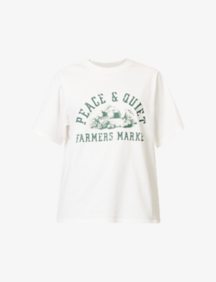 MUSEUM OF PEACE AND QUIET: Farmers Market short-sleeved cotton-jersey T-shirt