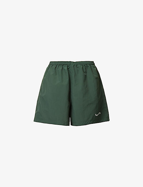 MUSEUM OF PEACE AND QUIET: Branded-print relaxed-fit shell shorts