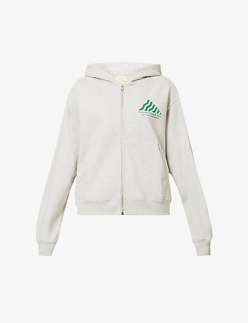 MUSEUM OF PEACE AND QUIET: Library logo-print cotton-jersey hoody