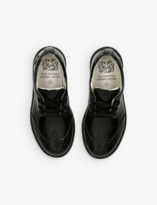 LELLI KELLY: Dara patent leather brogues 6-9 years