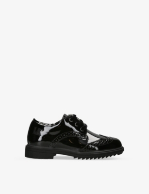 Lelli Kelly Girls Black Kids Dara Patent Leather Brogues 6-9 Years