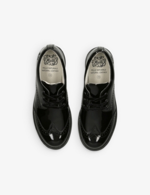 Shop Lelli Kelly Dara Patent Leather Brogues 9-12 Years In Black
