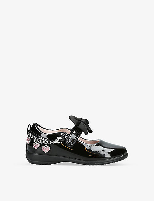LELLI KELLY: Angel charm-embellished patent-leather 4-9 years