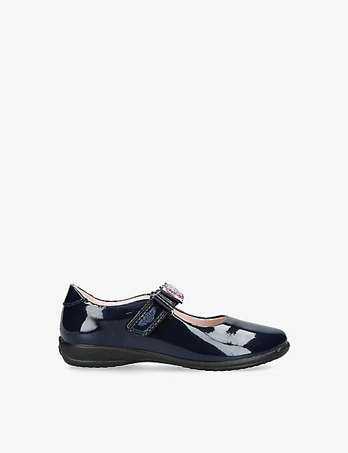 LELLI KELLY: Erin bow-embellished patent leather school shoes 6-9 years
