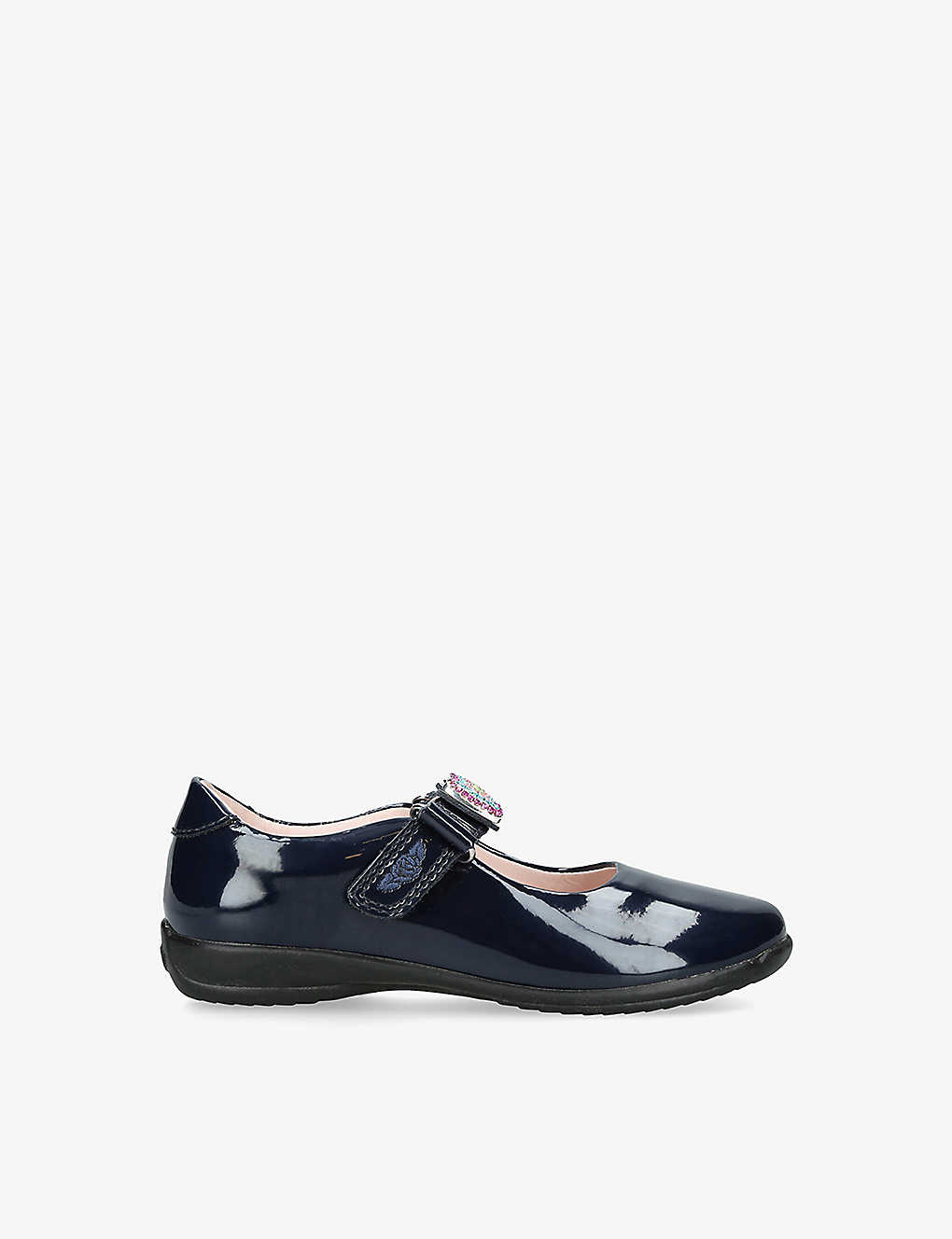 Lelli Kelly Girls Navy Kids Erin Bow-embellished Patent Leather School Shoes 6-9 Years