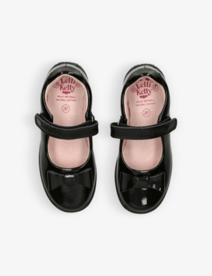 LELLI KELLY: Perrie bow-embellished patent-leather school shoes 5-9 years