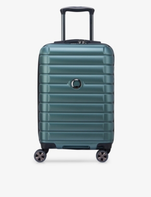 Shop Delsey Green Shadow 5.0 Double-wheel Cabin Suitcase 55cm
