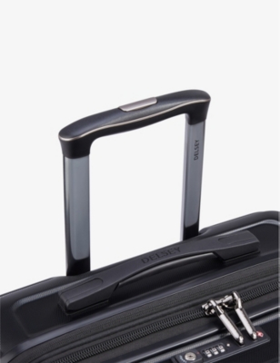 Shop Delsey Black Shadow 5.0 Double-wheel Woven Suitcase 66cm