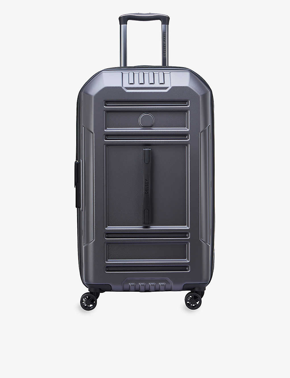 Delsey Anthracite Rempart Double-wheel Woven Suitcase 73cm