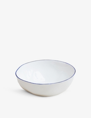FELDSPAR: Dimpled-texture bone-china cereal bowls set of four