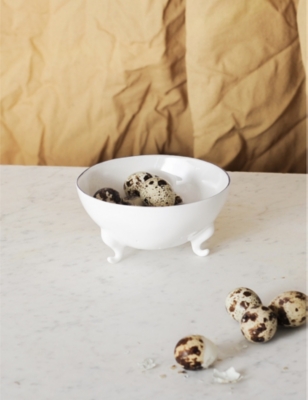 FELDSPAR: Cobalt hand-painted bone-china berry bowl 6cm