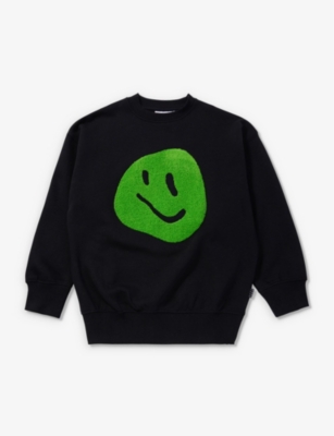 MOLO Smiley motif cotton blend sweatshirt 4 10 years