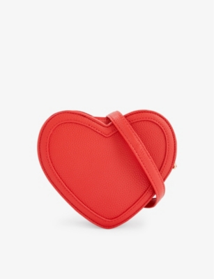 Molo Heart-shape Pebbled Shoulder Bag In Heart
