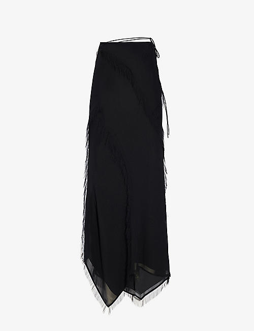 ACNE STUDIOS: Ioshy sheer silk maxi skirt