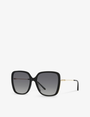 Chloé Chloe Womens Black Ch0173s Square-frame Acetate Sunglasses In Black