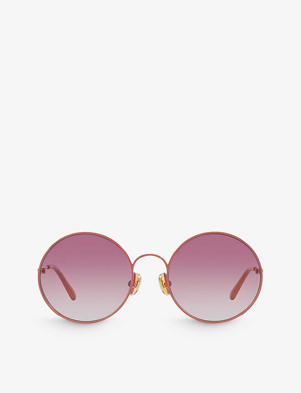 Chloé Chloe Womens Pink Cc0016s Round-frame Metal Sunglasses