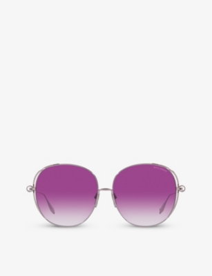 DITA: D4000431 Arohz round-frame metal sunglasses
