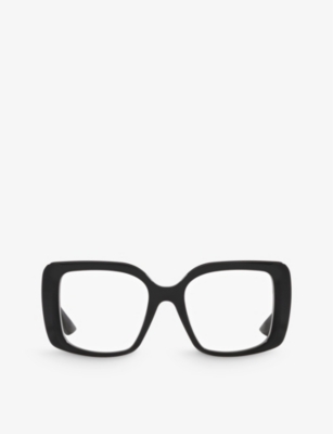 Dita Womens D4000426 Adabrah Square-frame Acetate Eye Glasses In Black