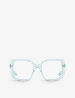 Dita Womens D4000426 Adabrah Square-frame Acetate Eye Glasses In Blue