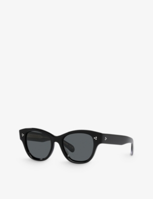 OLIVER PEOPLES: OV5490SU Eadie rectangle-frame acetate sunglasses