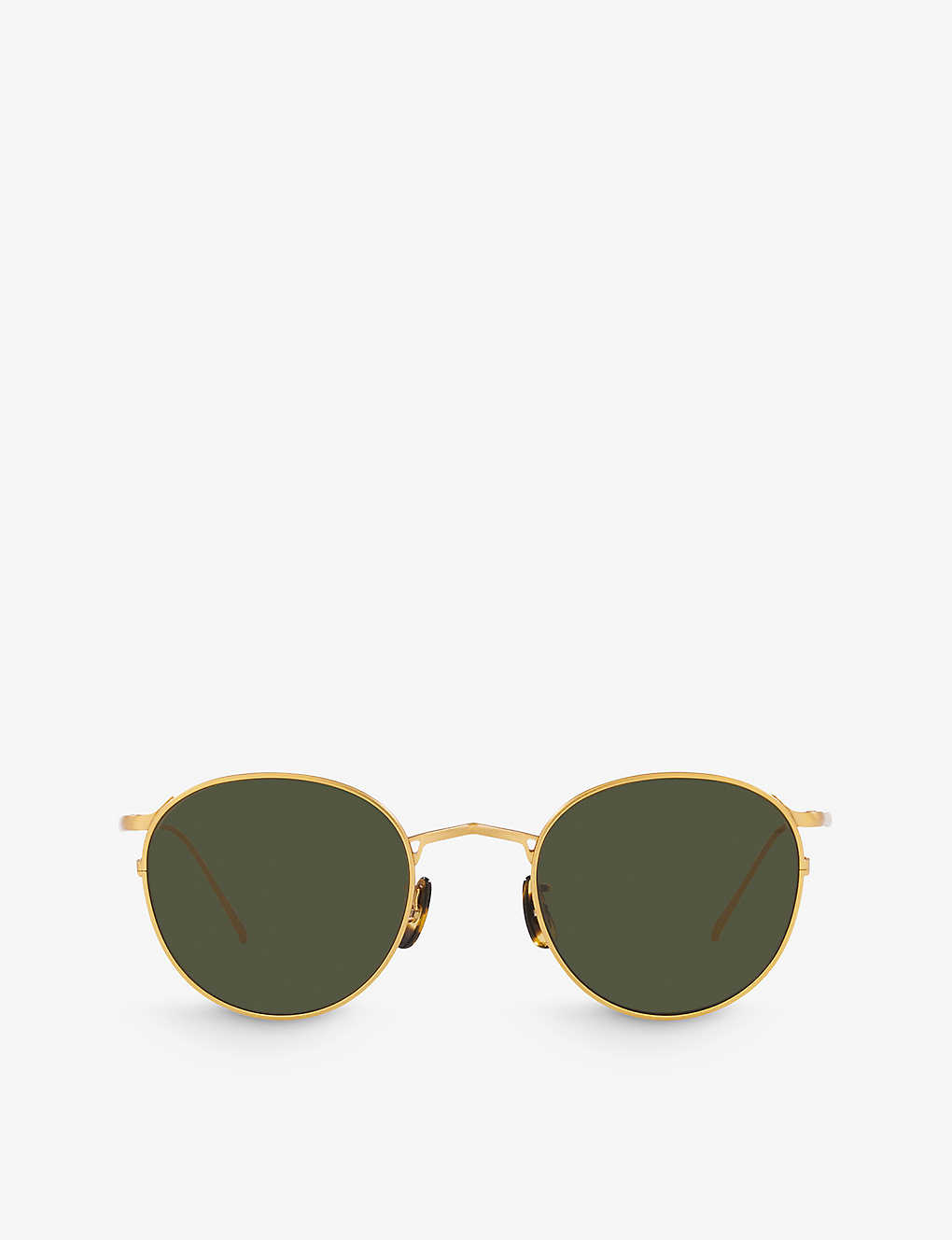 Oliver Peoples Womens Ov1311st G Ponti Round-frame Metal Sunglasses
