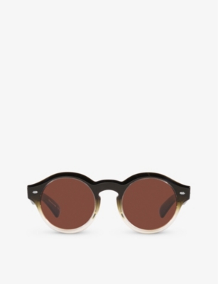 OLIVER PEOPLES: OV5493SU Cassavet round-frame acetate sunglasses