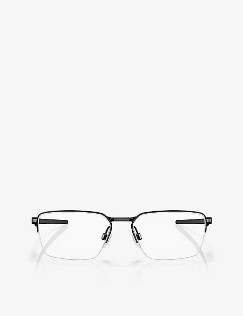 OAKLEY: OX5076 Sway rectangle-frame acetate optical glasses