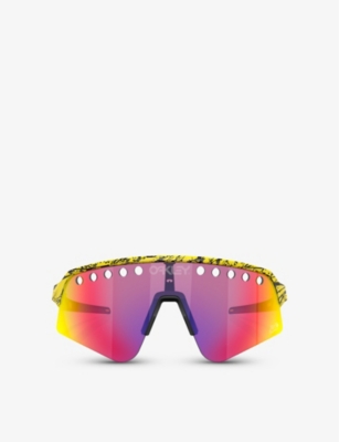 OAKLEY: OO9465 Sutro Lite Sweep shield-frame acetate sunglasses