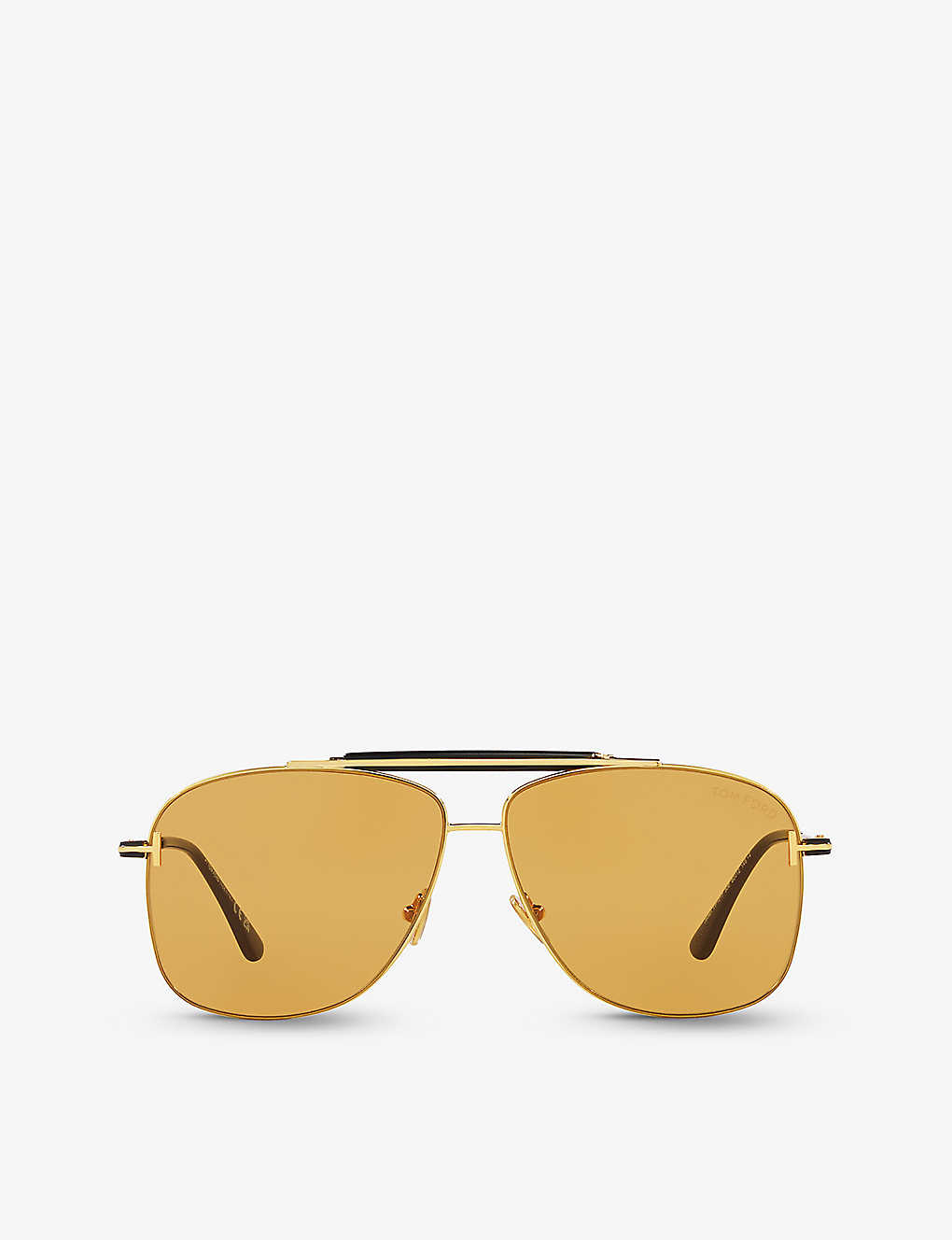 Tom Ford Womens Tr001628 Jaden Aviator-frame Metal Sunglasses