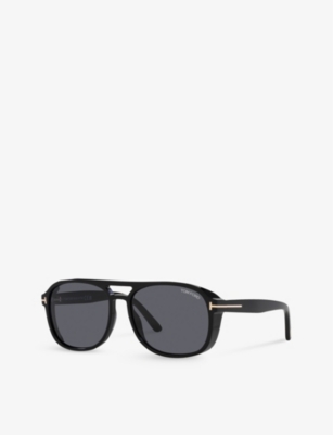 Tom Ford Mens Tr001630 Rosco Square-frame Cr39 Sunglasses