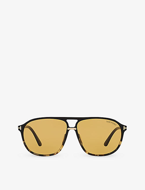 TOM FORD: TR001634 Bruce square-frame polyamide sunglasses