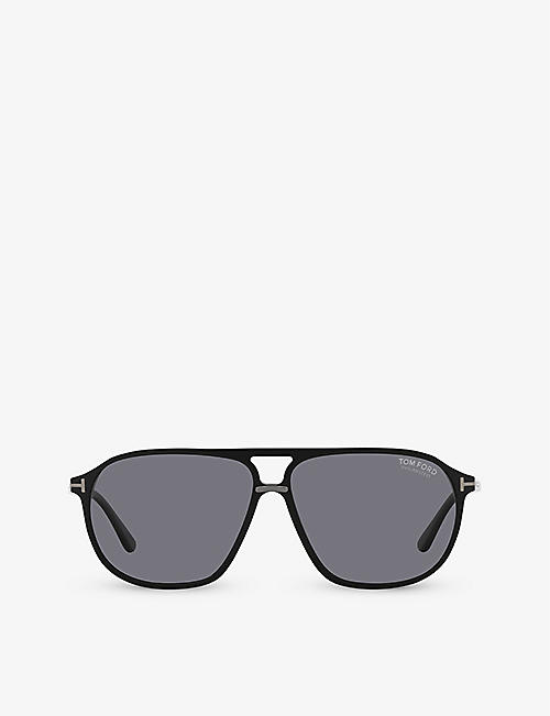 TOM FORD: TR001634 Bruce aviator-frame acetate sunglasses