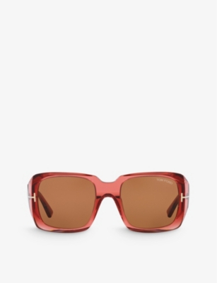 Tom Ford Womens Tr001641 Ryder Square-frame Acetate Sunglasses