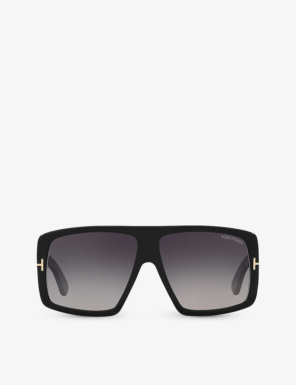 Tom Ford Womens Tr001642 Raven Rectangle-frame Acetate Sunglasses