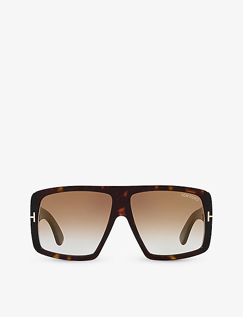 TOM FORD: TR001642 Raven square-frame acetate sunglasses