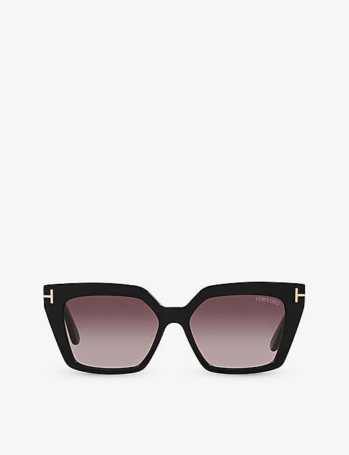 TOM FORD: TR001637 Winona cat eye-frame acetate sunglasses