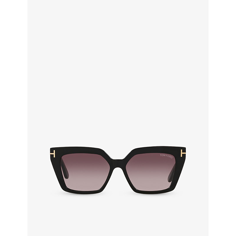 Tom Ford Womens Tr001637 Winona Cat Eye-frame Acetate Sunglasses