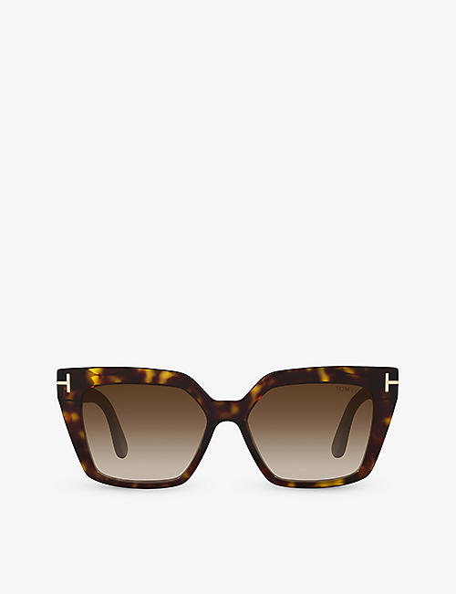 TOM FORD: TR001637 Winona cat eye-frame acetate sunglasses