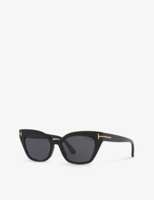 Tom Ford Womens Tr001638 Juliette Cat Eye-frame Acetate Sunglasses