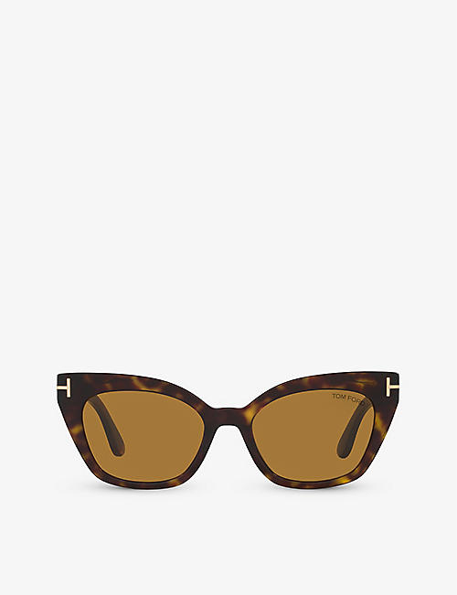 TOM FORD: TR001638 Juliette cat eye-frame acetate sunglasses
