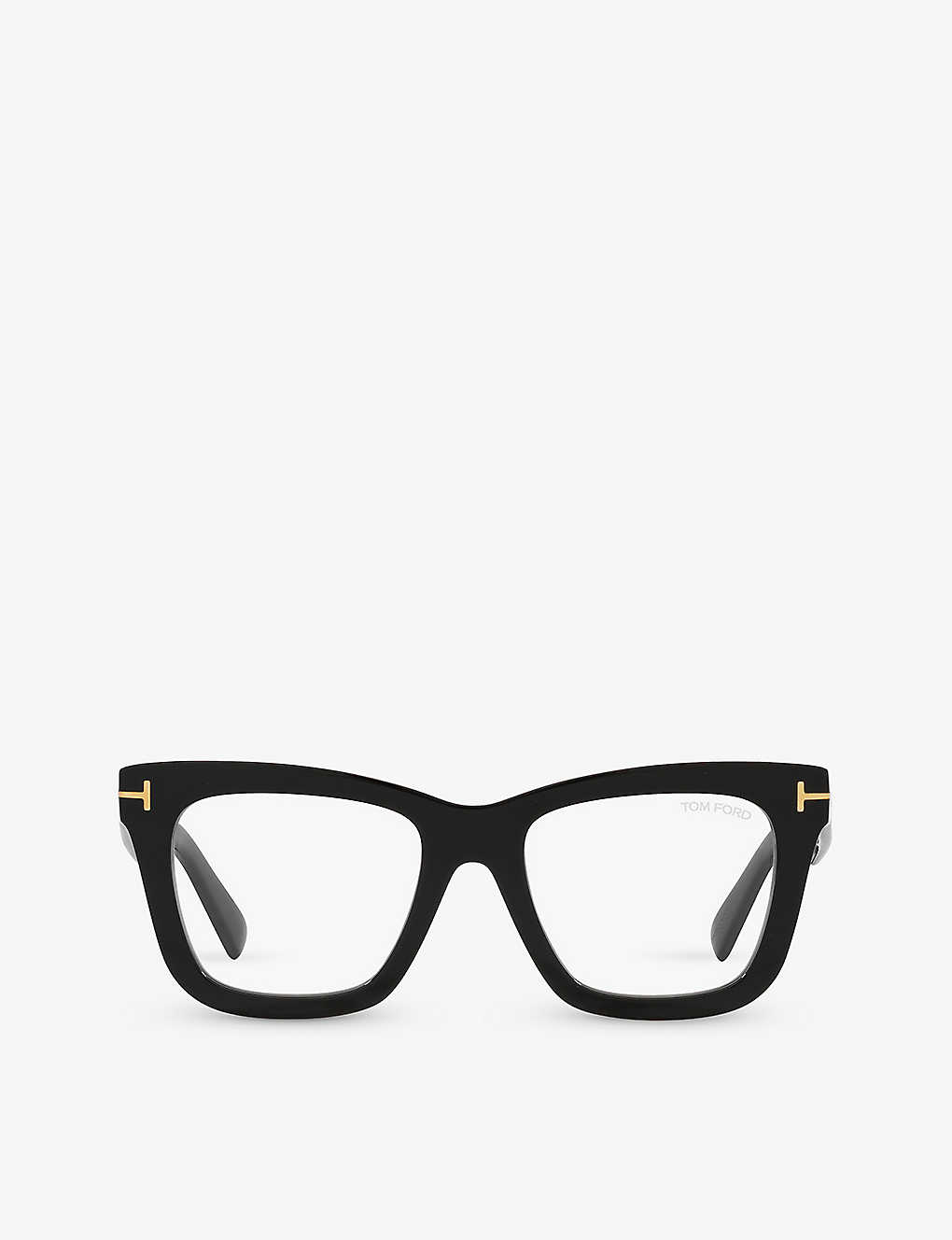 Tom Ford Womens Tr001664 Ft5881-b Square-frame Acetate Glasses