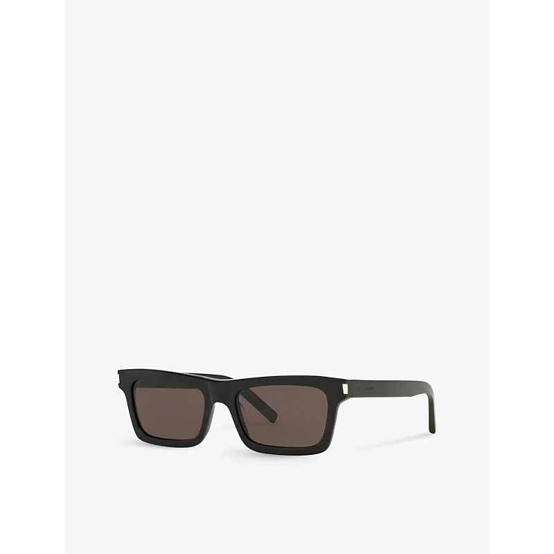 Shop Saint Laurent Women's Sl 461 Betty Rectangle-frame Acetate Sunglasses