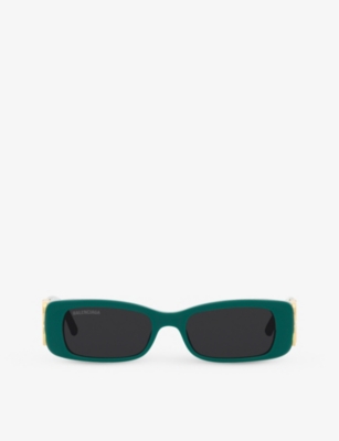 BALENCIAGA: BB0096S rectangular-frame acetate sunglasses