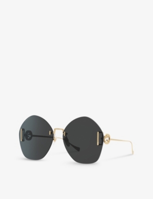 Gucci Frameless Logo-engraved Sunglasses