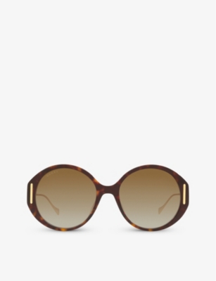 GUCCI: GC001958 GG1202S round-frame acetate sunglasses