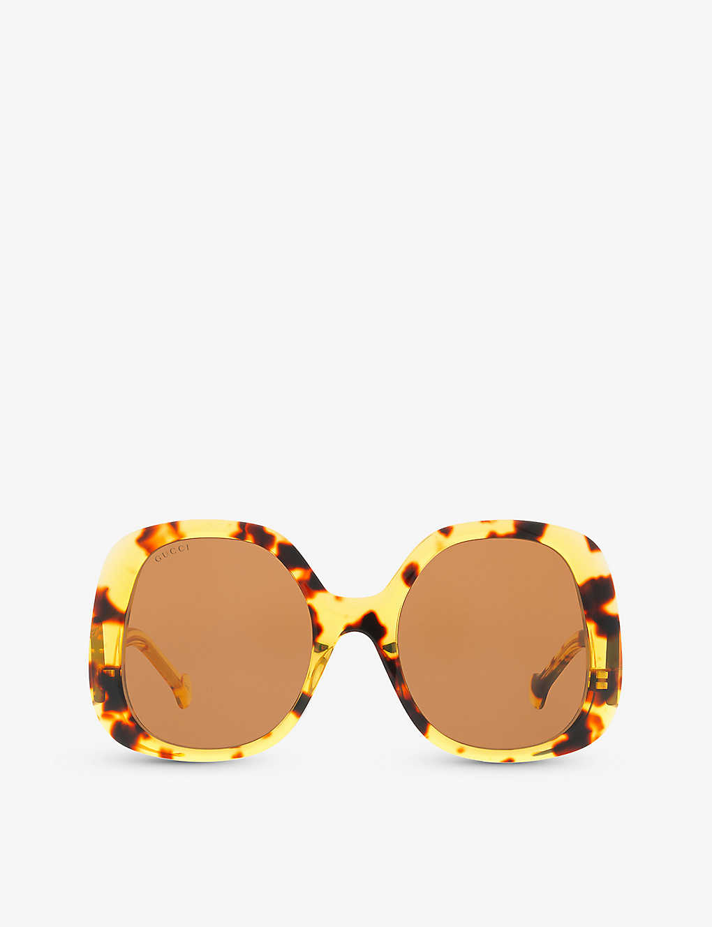 Gucci Womens Gg1235s Round-frame Acetate Sunglasses