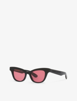Shop Dita Women's Am0381s Cat-eye Acetate Sunglasses