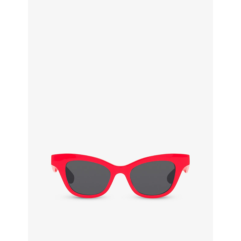 Dita Womens Am0381s Cat-eye Acetate Sunglasses In Red