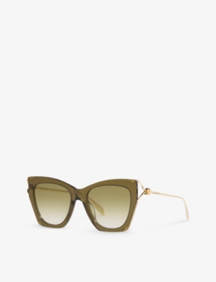 Shop Dita Womens  Am0375s Cat-eye Acetate Sunglasses